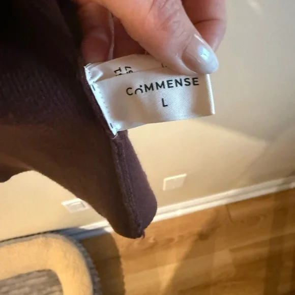 Commense Brown Cardigan with Gold Clasp - Picture 7 of 7